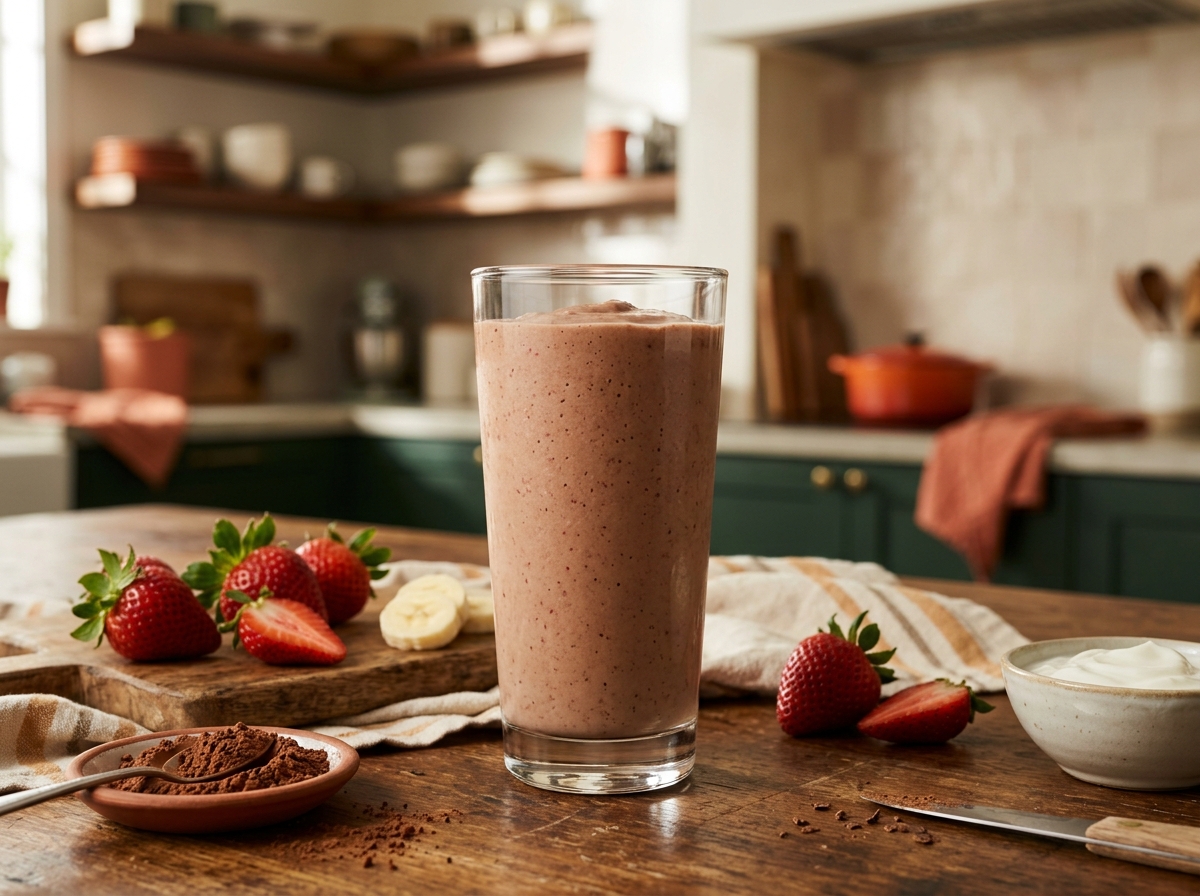 Chocolate Strawberry smoothie