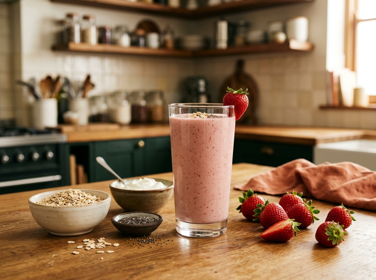 Strawberry Oatmeal smoothie